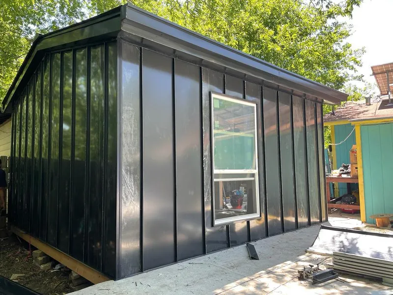 Black standing seam metal wall panels for Metal Roof Installation in Social Circle